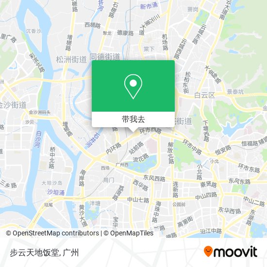步云天地饭堂地图
