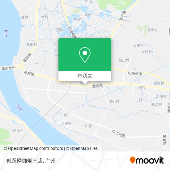 创跃网咖烟南店地图