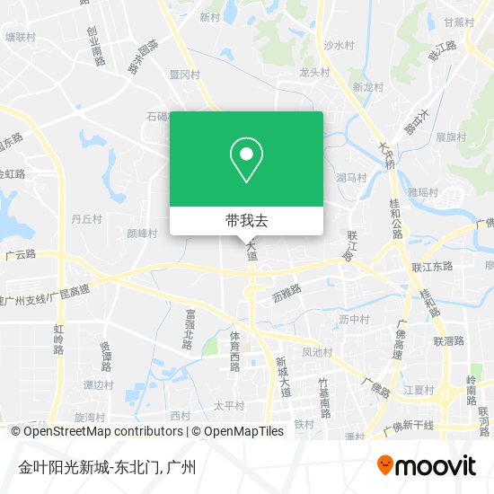 金叶阳光新城-东北门地图