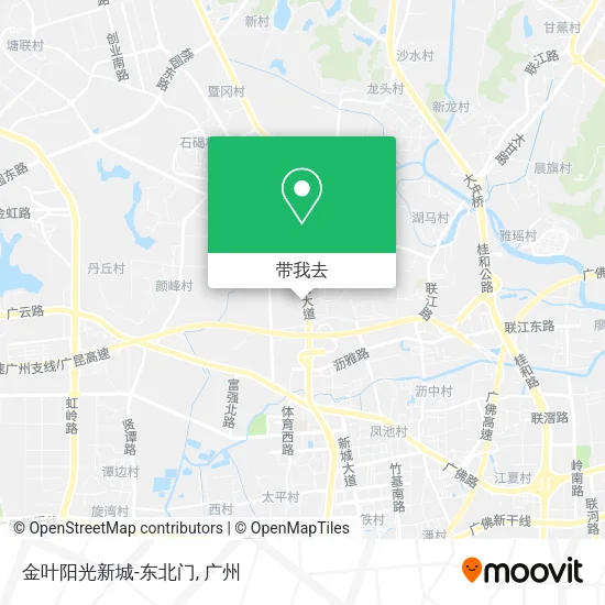 金叶阳光新城-东北门地图