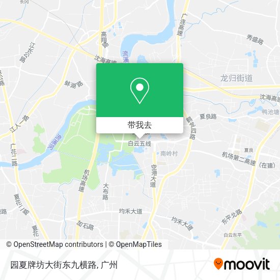 园夏牌坊大街东九横路地图
