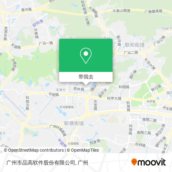 广州市品高软件股份有限公司地图