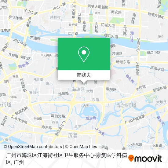 广州市海珠区江海街社区卫生服务中心-康复医学科病区地图