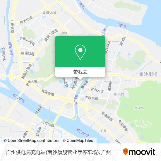 广州供电局充电站(南沙旗舰营业厅停车场)地图
