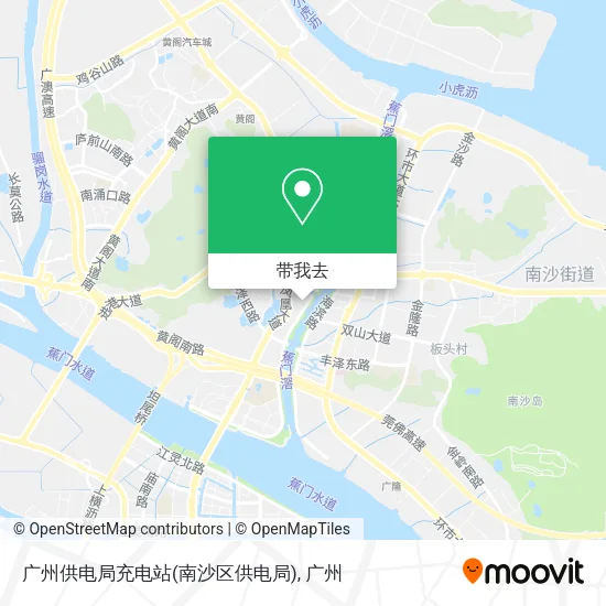 广州供电局充电站(南沙区供电局)地图