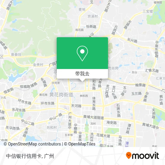 中信银行信用卡地图