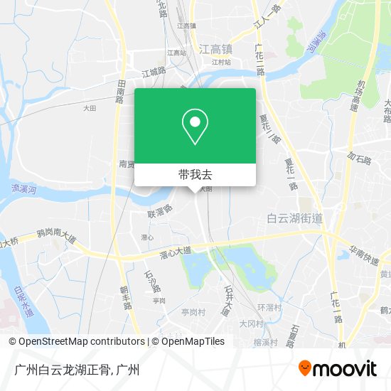 广州白云龙湖正骨地图