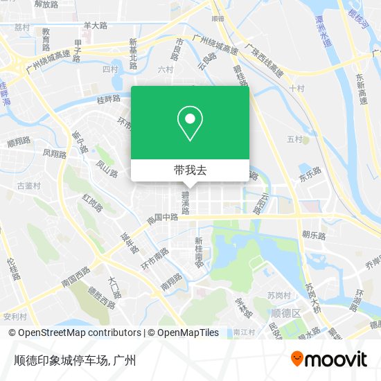 顺德印象城停车场地图