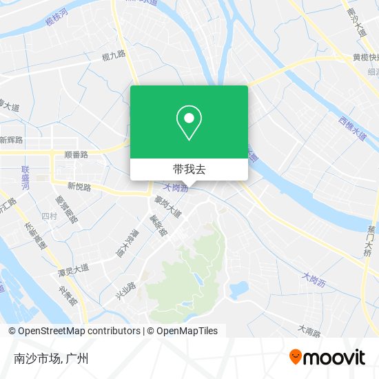 南沙市场地图