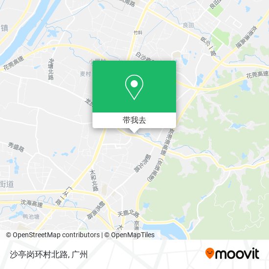 沙亭岗环村北路地图