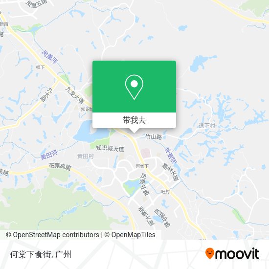 何棠下食街地图