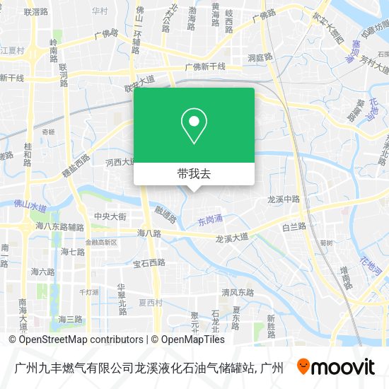 广州九丰燃气有限公司龙溪液化石油气储罐站地图