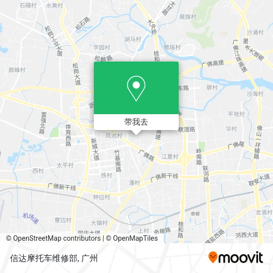 信达摩托车维修部地图