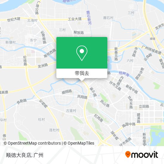 顺德大良店地图