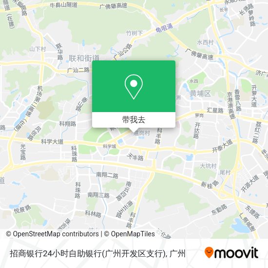 招商银行24小时自助银行(广州开发区支行)地图