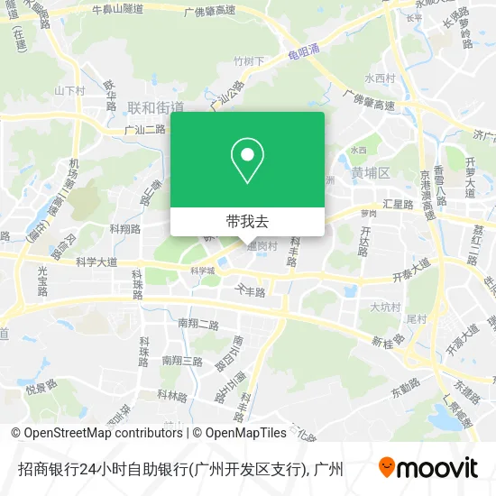 招商银行24小时自助银行(广州开发区支行)地图
