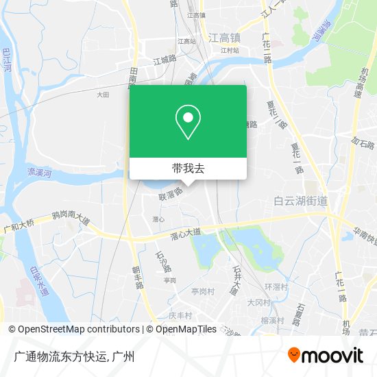 广通物流东方快运地图
