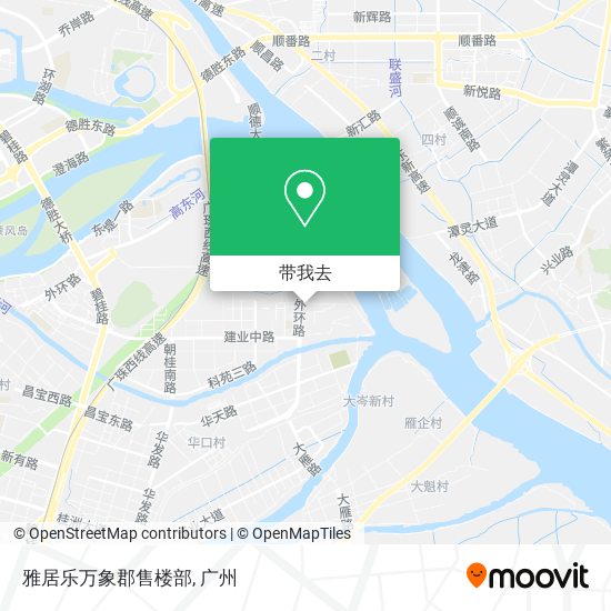 雅居乐万象郡售楼部地图