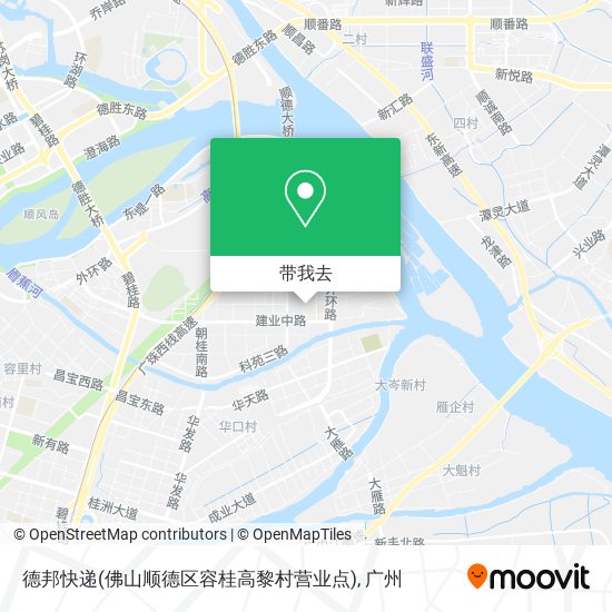 德邦快递(佛山顺德区容桂高黎村营业点)地图