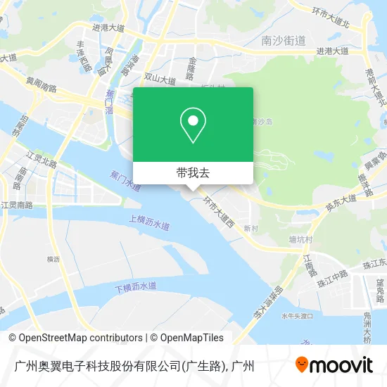 广州奥翼电子科技股份有限公司(广生路)地图