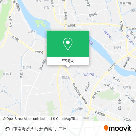 佛山市南海沙头商会-西南门地图