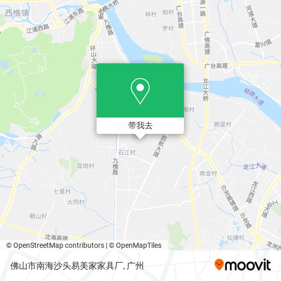 佛山市南海沙头易美家家具厂地图