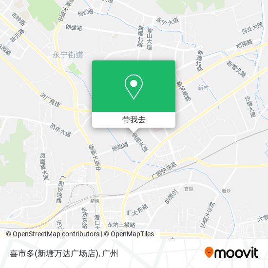 喜市多(新塘万达广场店)地图