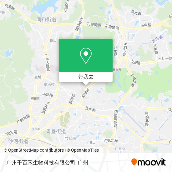 广州千百禾生物科技有限公司地图