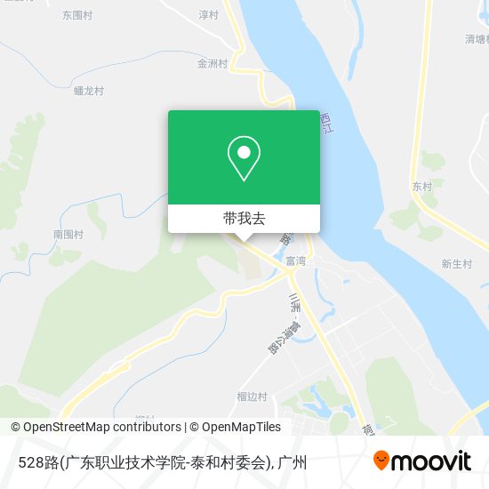 528路(广东职业技术学院-泰和村委会)地图