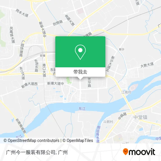 广州今一服装有限公司地图