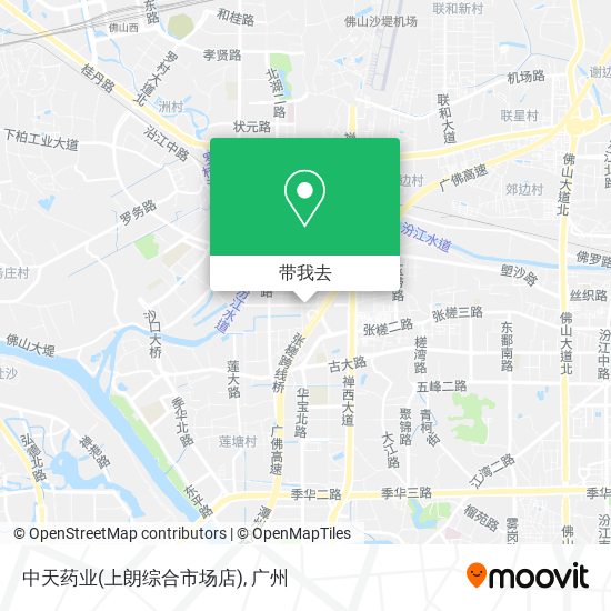 中天药业(上朗综合市场店)地图