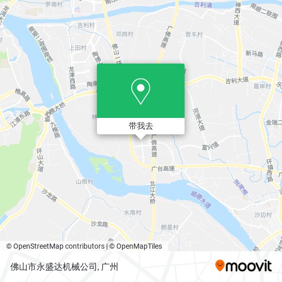 佛山市永盛达机械公司地图