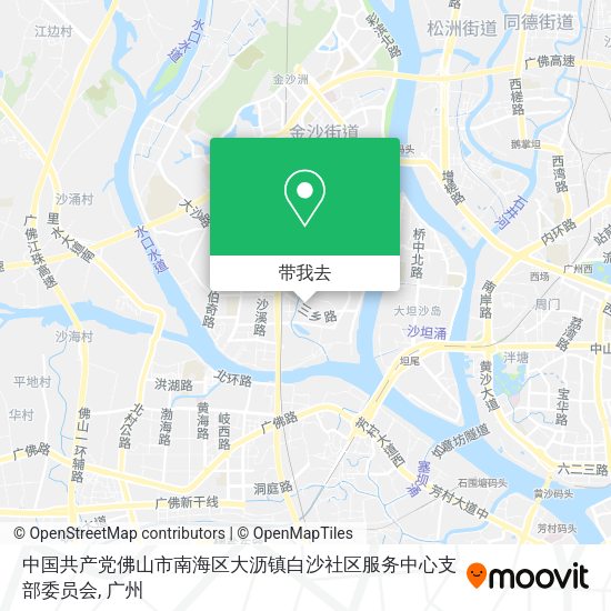 中国共产党佛山市南海区大沥镇白沙社区服务中心支部委员会地图
