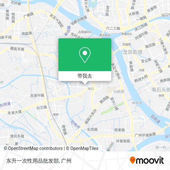 东升一次性用品批发部地图