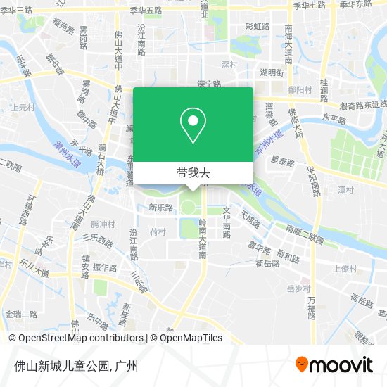 佛山新城儿童公园地图