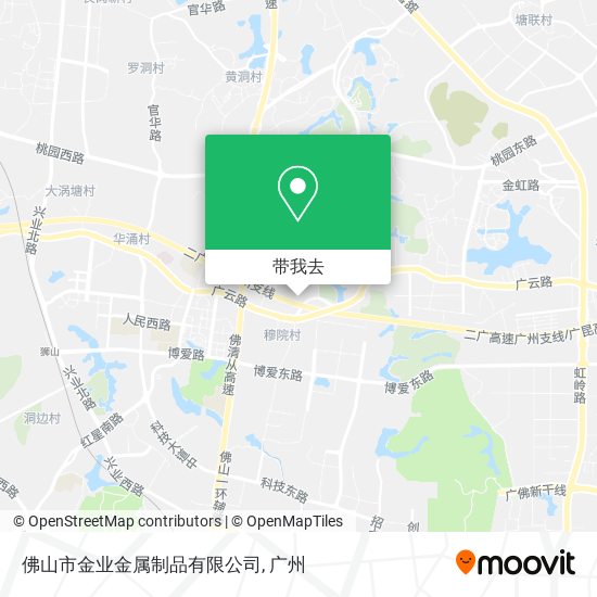 佛山市金业金属制品有限公司地图