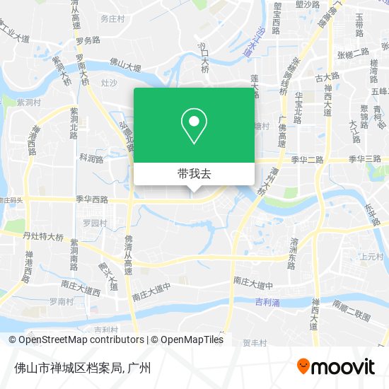 佛山市禅城区档案局地图