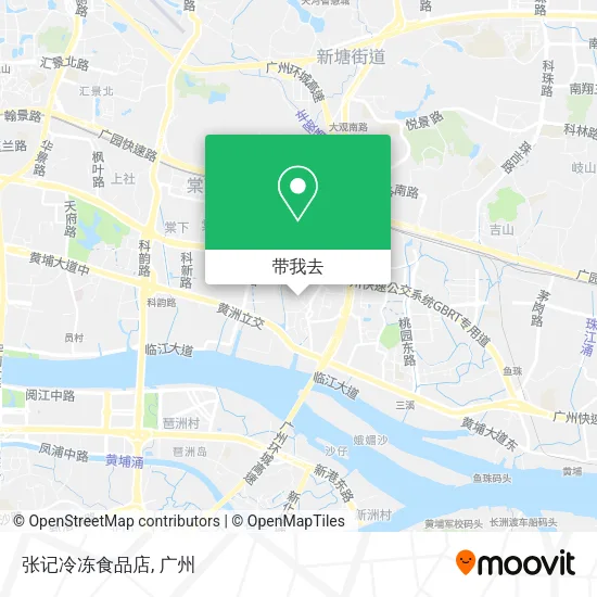 张记冷冻食品店地图