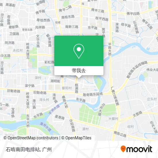 石啃南田电排站地图