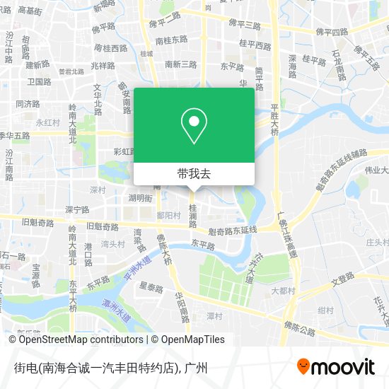 街电(南海合诚一汽丰田特约店)地图