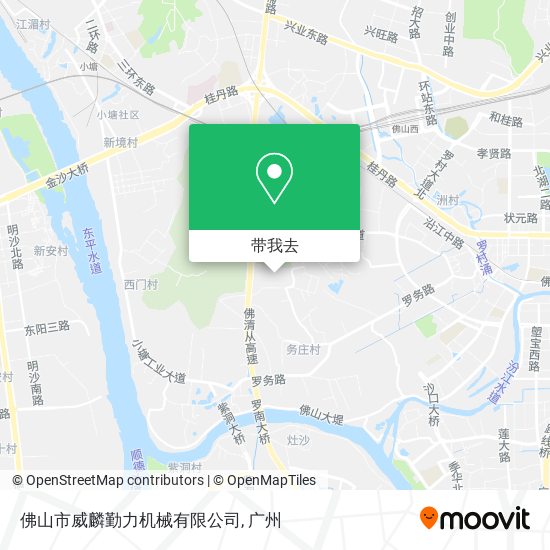 佛山市威麟勤力机械有限公司地图