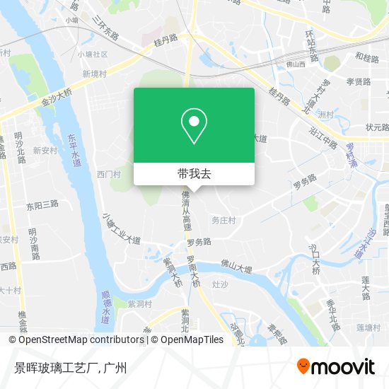 景晖玻璃工艺厂地图