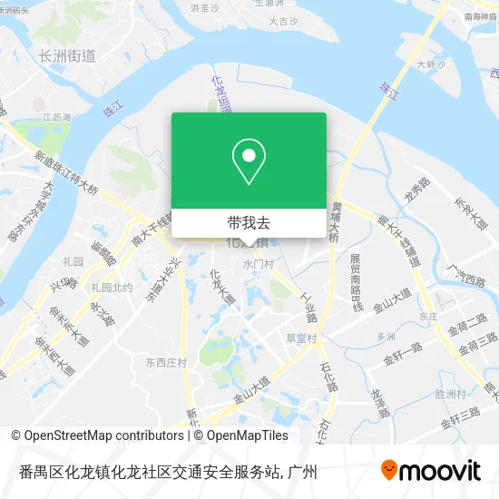 番禺区化龙镇化龙社区交通安全服务站地图