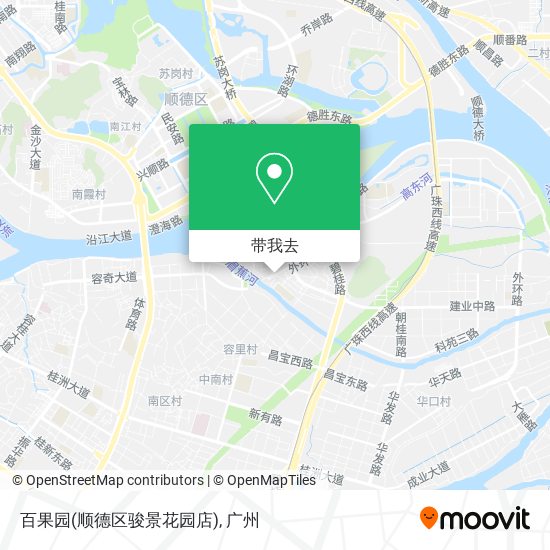 百果园(顺德区骏景花园店)地图