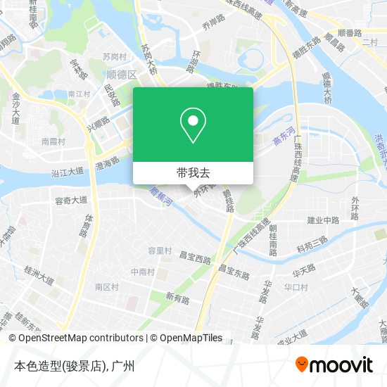 本色造型(骏景店)地图