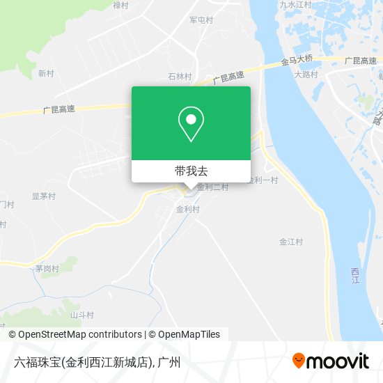 六福珠宝(金利西江新城店)地图