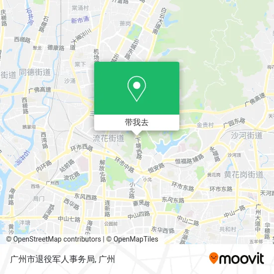 广州市退役军人事务局地图