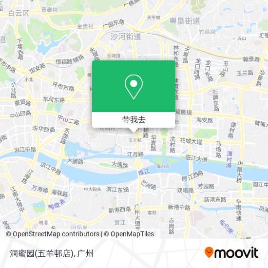 洞蜜园(五羊邨店)地图