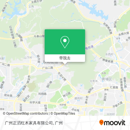 广州正滔红木家具有限公司地图