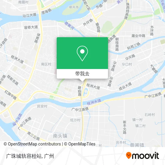 广珠城轨容桂站地图